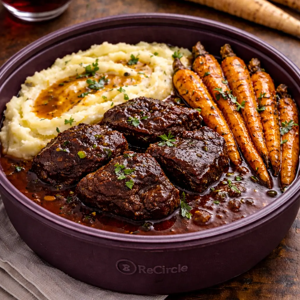 Joue de bœuf au vin rouge