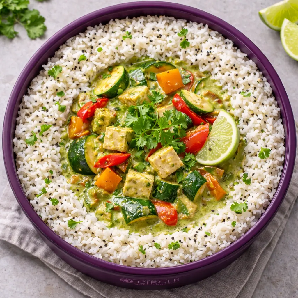 Curry vert végétarien