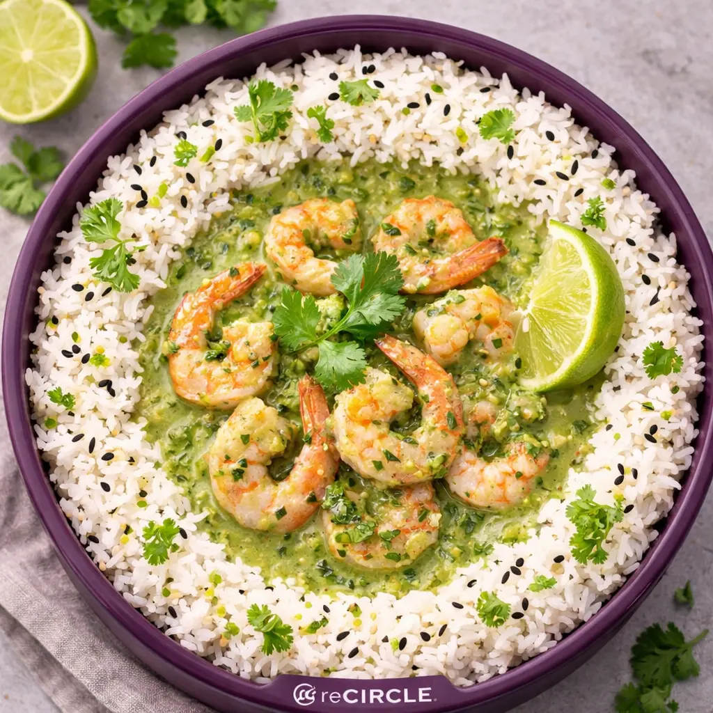 Curry vert aux crevettes