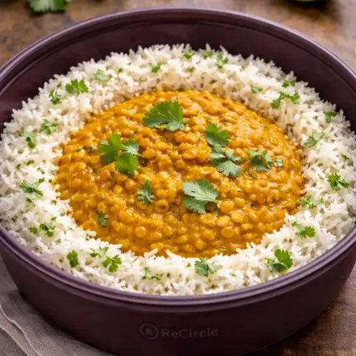 Curry jaune aux lentilles corail