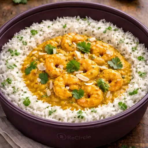 Curry jaune aux crevettes