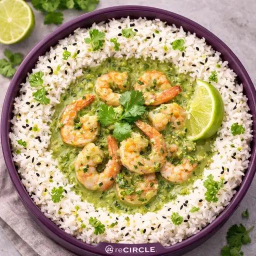 Curry vert aux crevettes